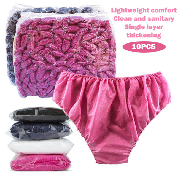 10PCS/Set Women Disposable Cotton Underwear Travelling Postpartum Panties Non-woven Underpants Underwear Pregnancy Panties