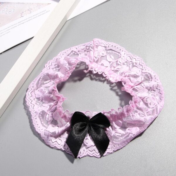 1pcs Fashion Leg Garter Belt Women Wedding Party Bridal Sexy Lace Floral Bowknot Suspender Cosplay Leg Belt Ring - Image 4