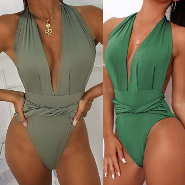 2021 Hollow Out Swimwear Women One Shoulder Swimsuit Female Black Monokini Solid Bathing Suit Summer Holiday One Piece Suit