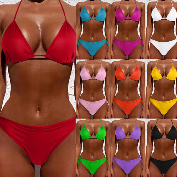 2021 Hot Sale New Sexy Bikini Women Sexy Swimwear Two Pieces Swimsuit Brazilian Mini Swimsuit Bathing Suits Beach Wear Swimming