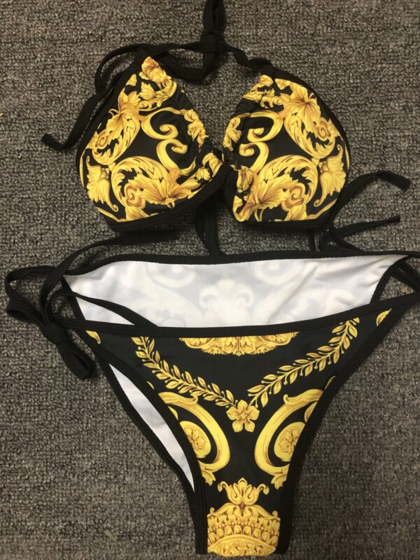 2021 New Gold Design Bikini Swimwear for Women Sexy Bathing Suit Beachwear Summer two piece Sexy Lady Swimsuit