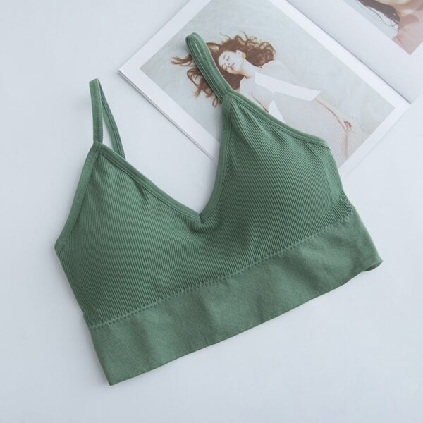 2022 Sports Bra Women Fitness Top Seamless Yoga Bra Black White Running Yoga Gym Crop Top Women Push Up Sport Bra Top - Image 5