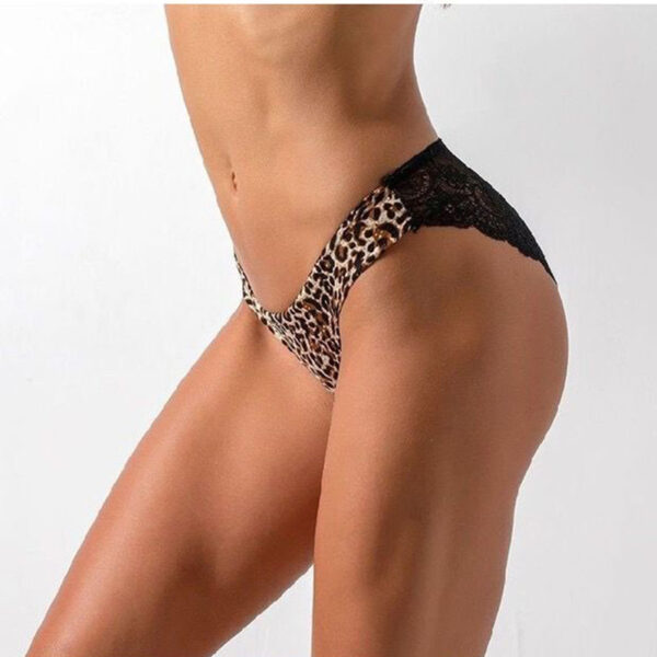 3pcs/set Women's Seamless Underwear Leopard Intimate Women Sexy Lace Black Floral Panties Seamless Panty - Image 3