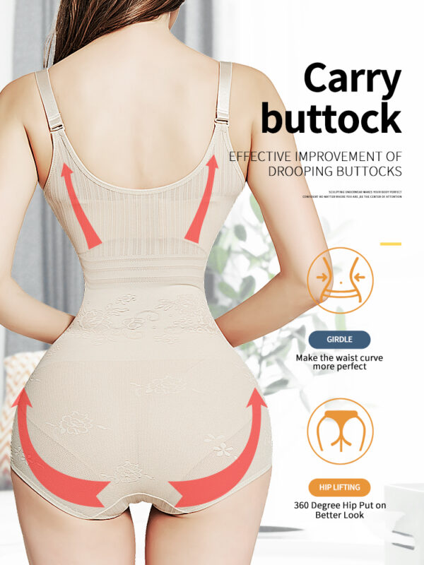Body Shaper Waist Trainer Pulling Corset Slimming Sheath Belly Women Butt Lifter Corrective Underwear Bodysuits Shapewear Women - Image 3