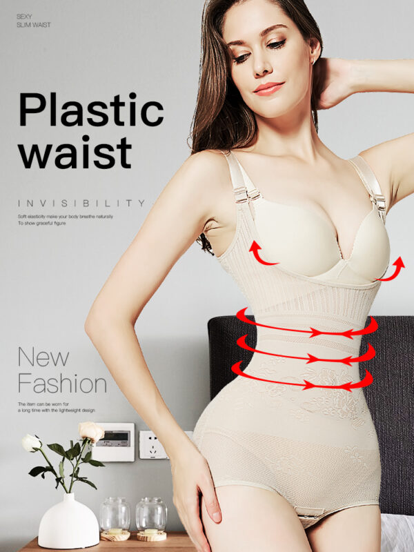 Body Shaper Waist Trainer Pulling Corset Slimming Sheath Belly Women Butt Lifter Corrective Underwear Bodysuits Shapewear Women