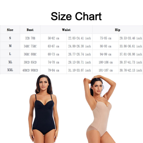 Bodysuit Women Shapewear Body Shaper With Cup Compression Bodies Belly Sheath Waist Trainer Reductive Slimming Underwear - Image 4