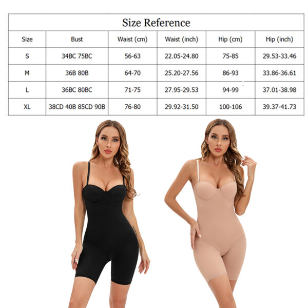 Bodysuit Women Shapewear Body Shaper With Cup Compression Bodies Belly Sheath Waist Trainer Reductive Slimming Underwear - Image 6