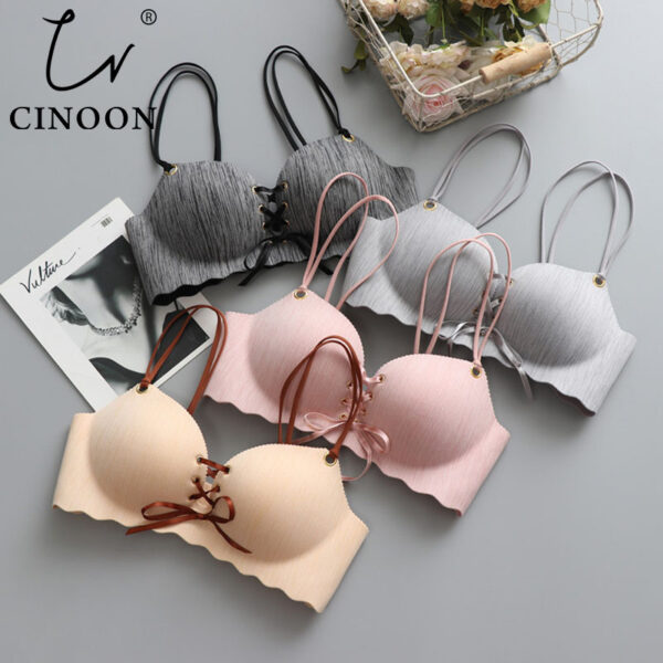 CINOON Super Push Up bras Sexy seamless women's underwear Wire Free Female bralette beauty back lingerie Ladies Brassiere - Image 2