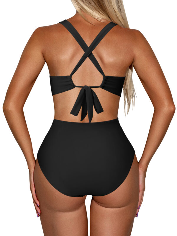 Cut Out One Piece Swimsuit Women Push Up Swimming Suit Bathing Suit Halter Beachwear Monokini XL One Piece Swimwear Women 2021 - Image 4