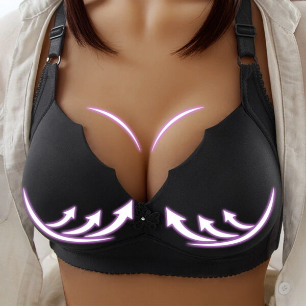 Dropshipping Women Sexy Push Up Full Coverage Bra Deep-V Gather Bra Cup Thin Underwears Bras 80-105 A B Cup 2022 Dropship - Image 2