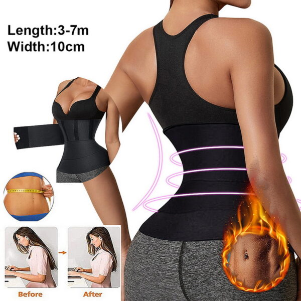 Eekisuf Corset Bandage Wrap Waist Trainer Shapewear Slimming Belt Tummy Wrap Belt Resistance Bands Waist Cincher Tops Body Shape - Image 2