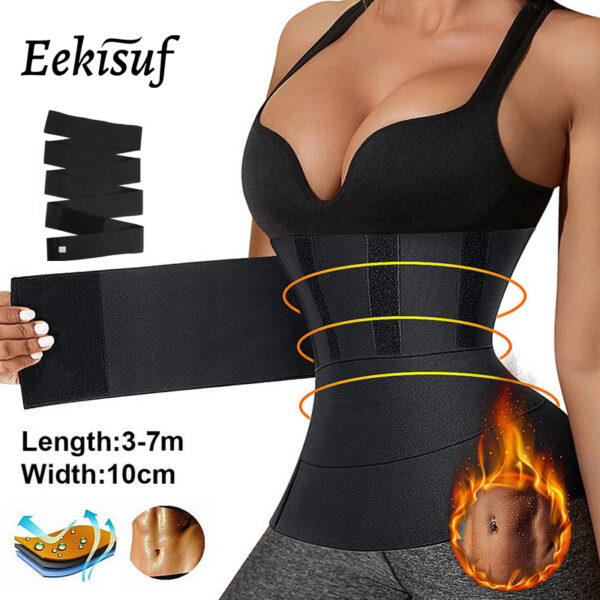 Eekisuf Corset Bandage Wrap Waist Trainer Shapewear Slimming Belt Tummy Wrap Belt Resistance Bands Waist Cincher Tops Body Shape