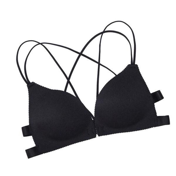 Front Buckle Beauty Back Bra No Steel Ring Small Chest Gather Up Underwear Feminine Sense Seamless Underwear One-piece Slim Bra - Image 4