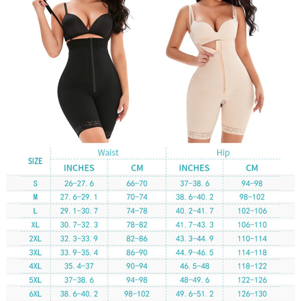 High Compression Waist Trainer Full BodyShaper Underbust Slim Sheath Corset Girdle Butt Lifter Bodysuit Women Colombianas - Image 5