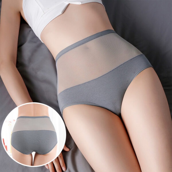 High Waist Lace Panties Women Seamless Slimming Tummy Control Briefs Sexy Plus Size Shapers Lingerie Cotton Health Knickers