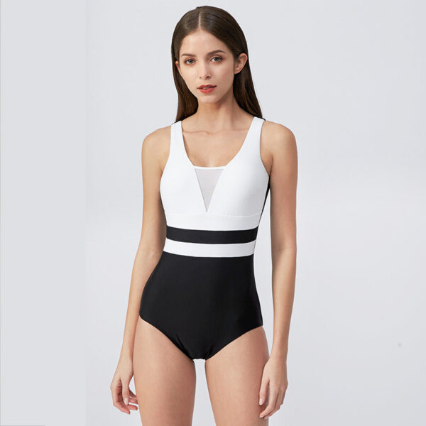 Julysand Swimwear Women Graceful One Piece Swimsuit Lady Black and White Elegant Bathing Suit Sexy Woman High-end Swimsuit