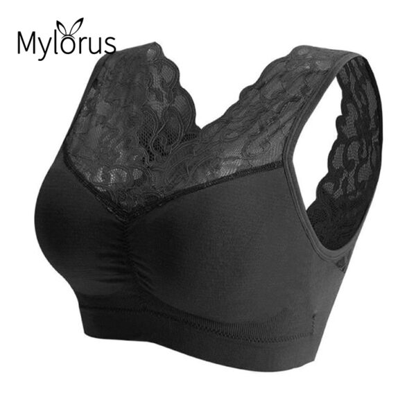 Lace Bras For Women Underwear Plus Size Bra Brassiere Wireless Bralette Sexy Lingerie Push Up Sexy Lace Bra With Pad Vest Top - Image 2