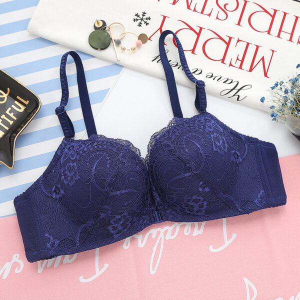 Lace Panties Underwear Push Up Bra Wire Free Lingerie For Women's Underwear Front Closed Brassiere Wireless Plus Size Bra - Image 4