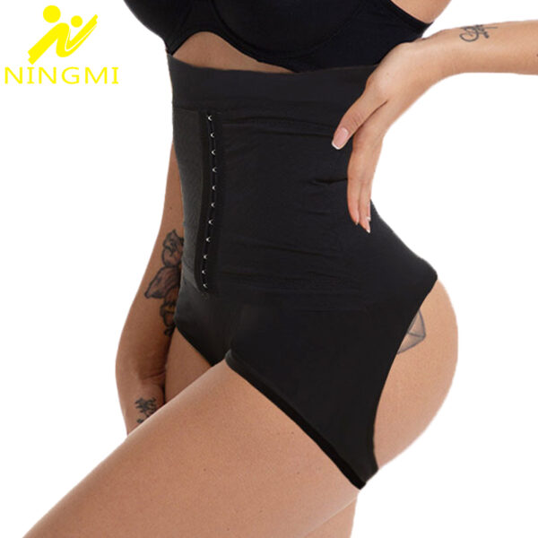 NINGMI Women Butt Lifter Body Shaper Waist Trainer Shapewear Push Up Strap Tummy Control Panties Butt Enhancer Lingerie Set