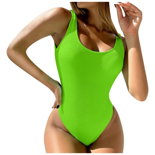 One Piece Sexy Women Swimsuit Swimwear Female Solid Push Up Thong Bather Bathing Suit Monokini Brazilian Swimming Suits 2022 - Image 4