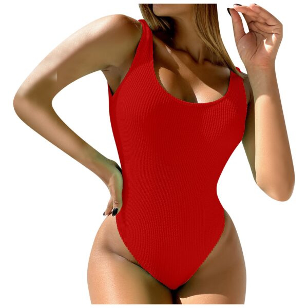 One Piece Sexy Women Swimsuit Swimwear Female Solid Push Up Thong Bather Bathing Suit Monokini Brazilian Swimming Suits 2022 - Image 5