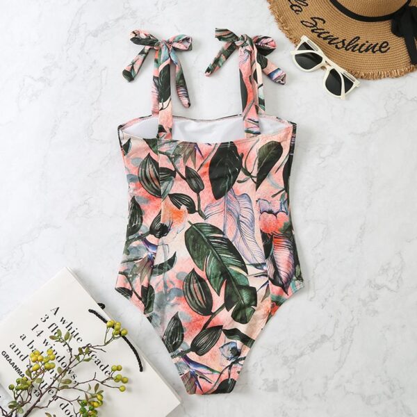 Printed Beach Swim Suit Sexy Bandag One Piece Swimsuit 2022 Push Up Swimwear Women Monokini Bathing Suit Women Summer Beach Wear - Image 4