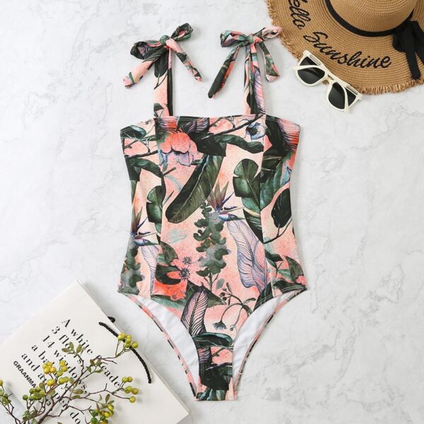 Printed Beach Swim Suit Sexy Bandag One Piece Swimsuit 2022 Push Up Swimwear Women Monokini Bathing Suit Women Summer Beach Wear - Image 5