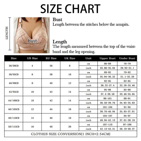 Push Up Bra for Big Breast Underwear Bra Women Large Size Wire Free Soft Thin Wire Less Bralette Bra Plus Size - Image 6