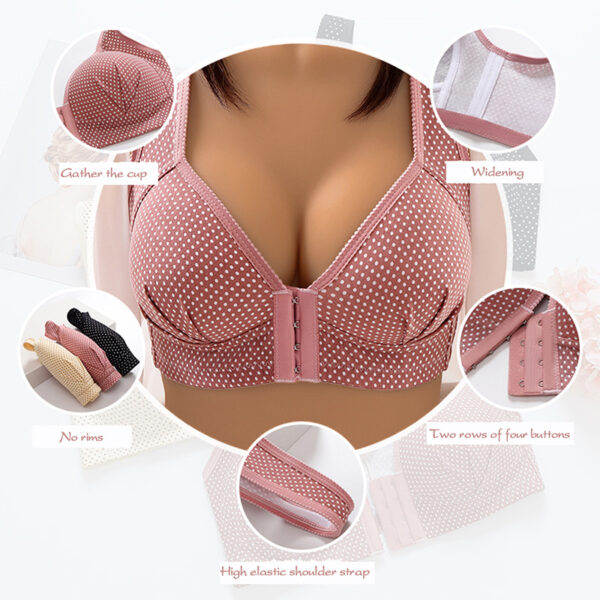 Seamless Sexy Bra For Women Fashion Push Up Bras Wire Free Lingerie Full Cup Bralette Cotton Underwear Brassiere Front Closure - Image 5