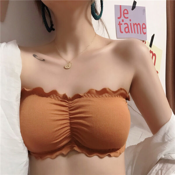 Seamless Strapless Bra One-piece Wrapped Tube Top Removable Pad Bras for Girls Soft andeau Sexy Lingerie Tube Tops Women - Image 3