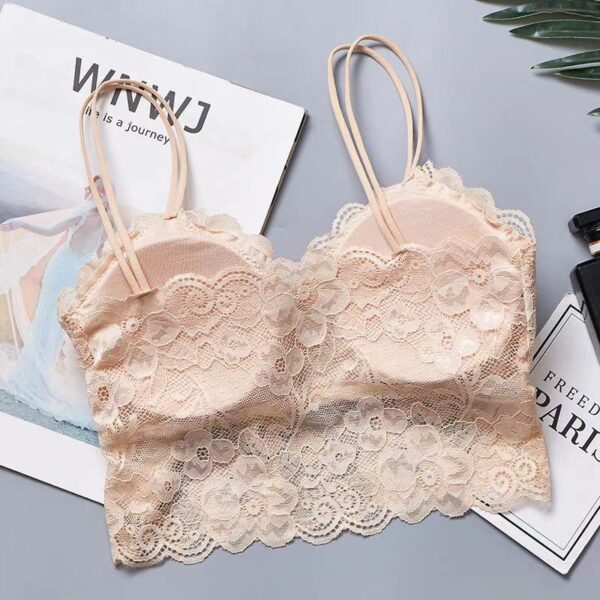 Sexy Bra Women Lace Bralette Sexy Lingerie Underwear Wireless Padded Seamless Bra Ultra Strap Padded Bras for Women - Image 5