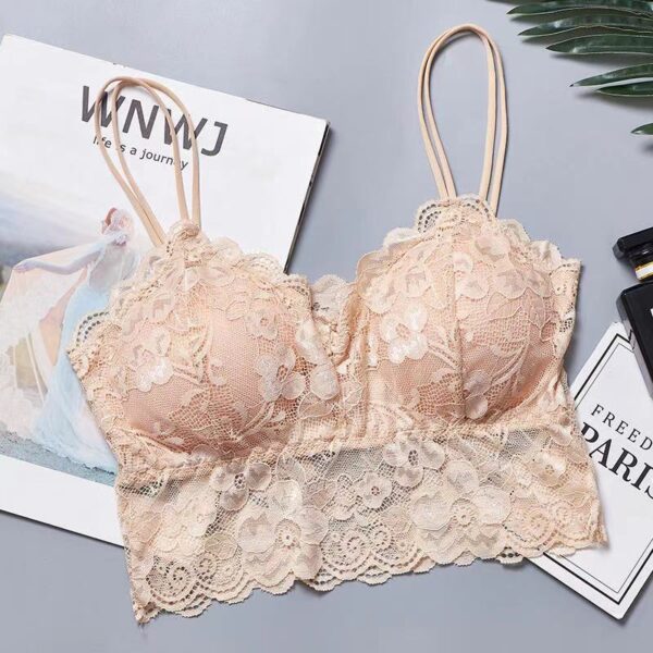 Sexy Bra Women Lace Bralette Sexy Lingerie Underwear Wireless Padded Seamless Bra Ultra Strap Padded Bras for Women - Image 6