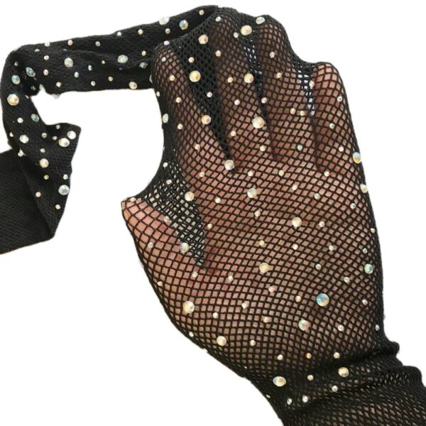 Sexy Women Fantoye Crystal Diamond Mesh Fishnet Pants Diamond Mesh Stockings Fishnet Pantyhose Designer Stockings - Image 5