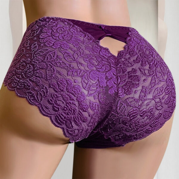 Sexy Women 's Underwear Breathable Lace Ladies Briefs Soft Hollow Out Transparent Panty Plus Size XXXL Panties Soft Shorts - Image 3