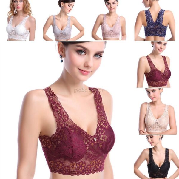 Sexy summer women cotton Bra underwire Padded Stretch Seamless Tank Top - Image 2