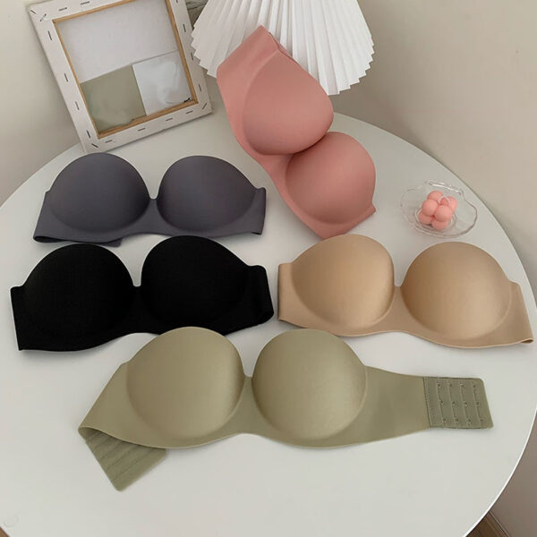 Strapless Bras for Women Solid Breathable Push Up Bra Women's Underwear Seamless Invisible Lingerie Sexy Non-slip Bralette