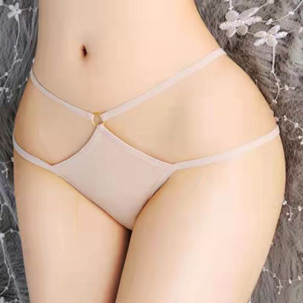 Thin Strap Hollow Panties Women Sexy G-String Cotton Soft Lingerie Low Rise Thong Breathable Female Underwear Solid Color Briefs - Image 6