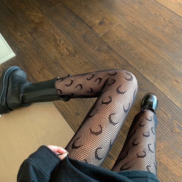 Tights Cobweb Sexy Women's Printed Tights Design Black Hollow Stockings Fishnet Special Fashion Pantyhose Stockings - Image 6