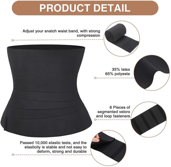 Waist Bandage Wrap Trimmer Belt Waist Trainer Body Shapewear Tummy Wrap Woman Flat Belly Slimming Gain Postpartum Sheath Belt - Image 5