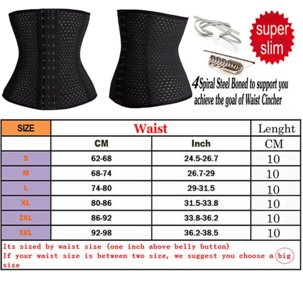 Waist Trainer Belt Corsets Slimming Belt Steel Boned Body Shaper Women Postpartum Band cinta modeladora Fitness Shapewear Sheath - Image 2