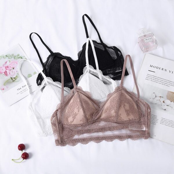 Women Backless Sexy Bra Stylish Lace Seamless Bralette Triangle Cup Invisible Boneless Bras For Dress Soft Thin Underwear - Image 4