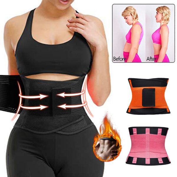 Women Corset Latex Waist Trainer Body Shaper women modeling strapBody shapewear Tummy Control Strap Slimming Fitness Belt - Image 3