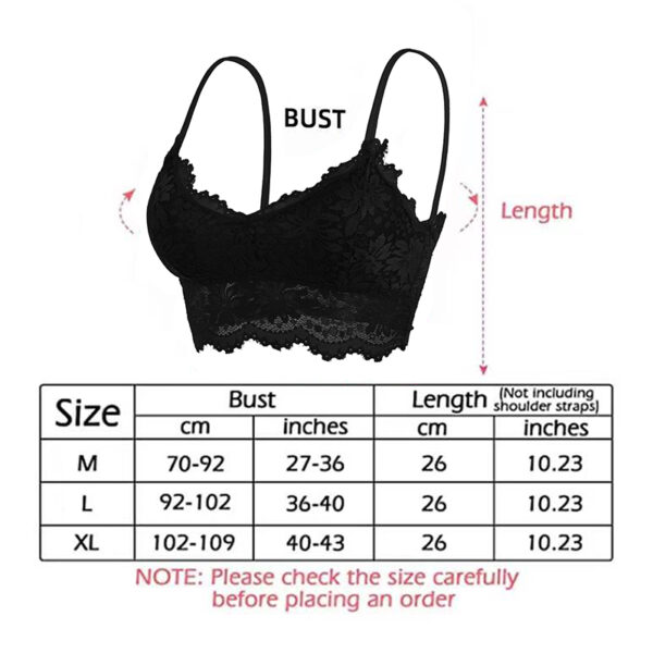 Women Lace Sexy Crop Top No Rims Sports Underwear Soft Breathable Sleep Bra Female Yoga Vest Beauty Back Dropshipping - Image 6