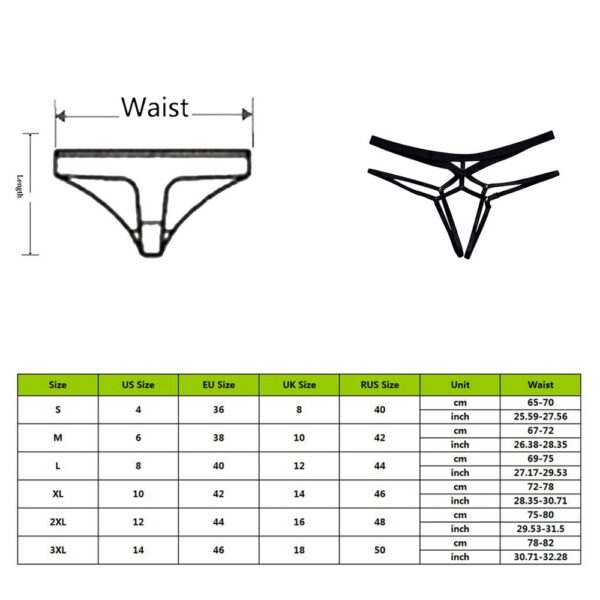 Women Pantie Sexy Strappy Thong Lace High Elastic Lingerie Knickers Underpants Underwear Comfortable Breathable lenceria Knicker - Image 3