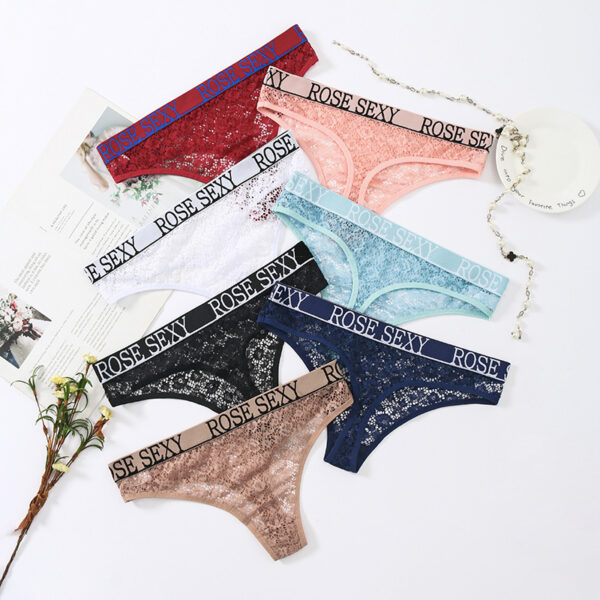 Women Panties Underwear Lingerie Sexy lace G-String Thongs for Women String Thongs Solid Seamless G-String Briefs Panties Wom - Image 2