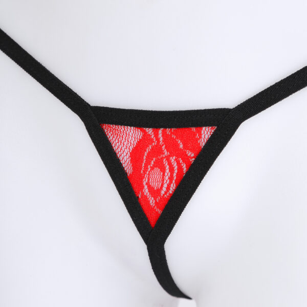 Women See-through Lace Super Micro Thong String Breakaway Adjustable Very Low Rise T-back Sexy Lingerie Bikini Briefs Underwear - Image 6