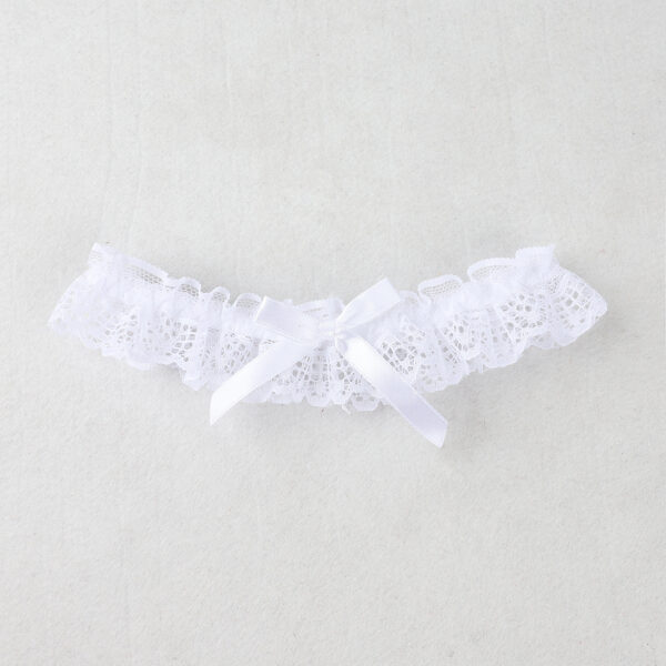 Women Sexy Bow Lace Leg Ring Lingerie Floral Garters Belt Bowknot Leg Loop Wedding Bridal Cosplay Lolita Girl Stocking Suspender - Image 2