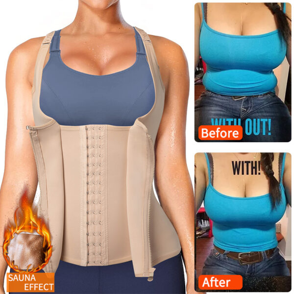 Women Shapewear Waist Trainer Underbust Cincher Corset Vest Tummy Control Neoprene Body Shaper Back Support Girdle Shapewear