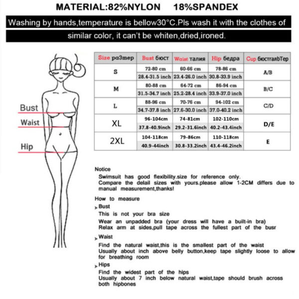 Women's Swimsuit Bikini Solid 2022 New Sexy Swimwear Push Up Two Pieces Bikini Set Bathing Suit Summer Beachwear Swimming Suit - Image 6