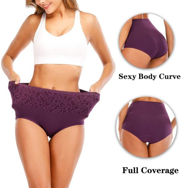 Cotton Underwear Women High Waist Lingerie For Ladies Briefs Tummy Control Panties C-Section Recovery XXXXL Plus Size Underpants - Image 3